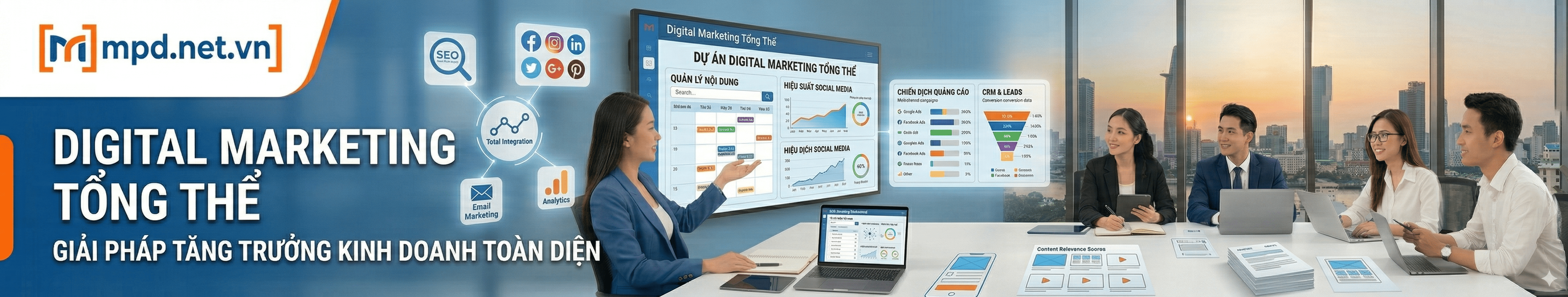 Dịch vụ digital marketing tổng thể MPD