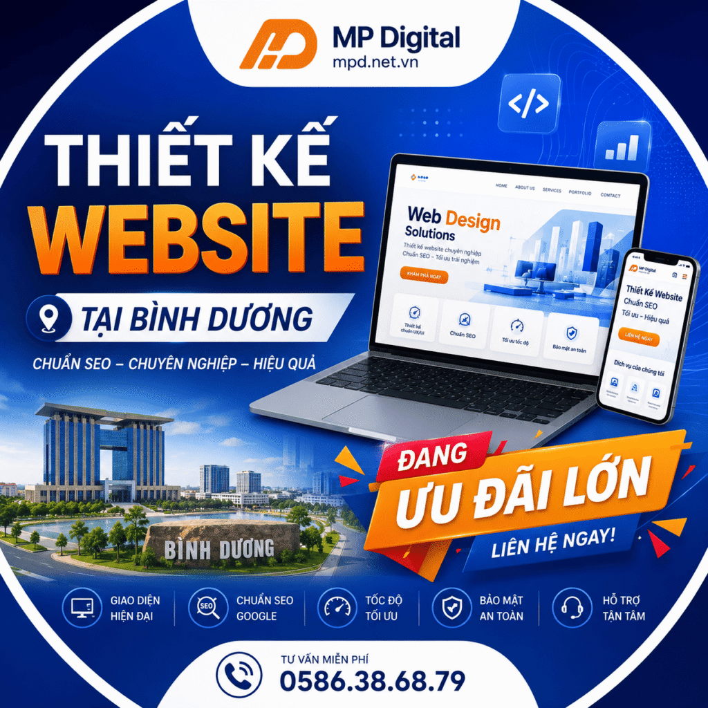 Dịch vụ thiết kế website tại Bình Dương
