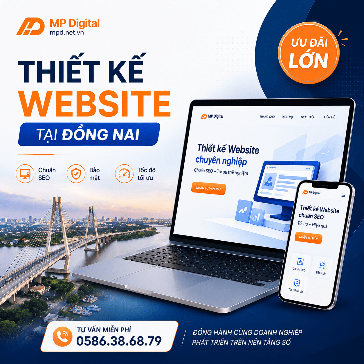 Dịch vụ thiết kế website tại Đồng Nai của MPD