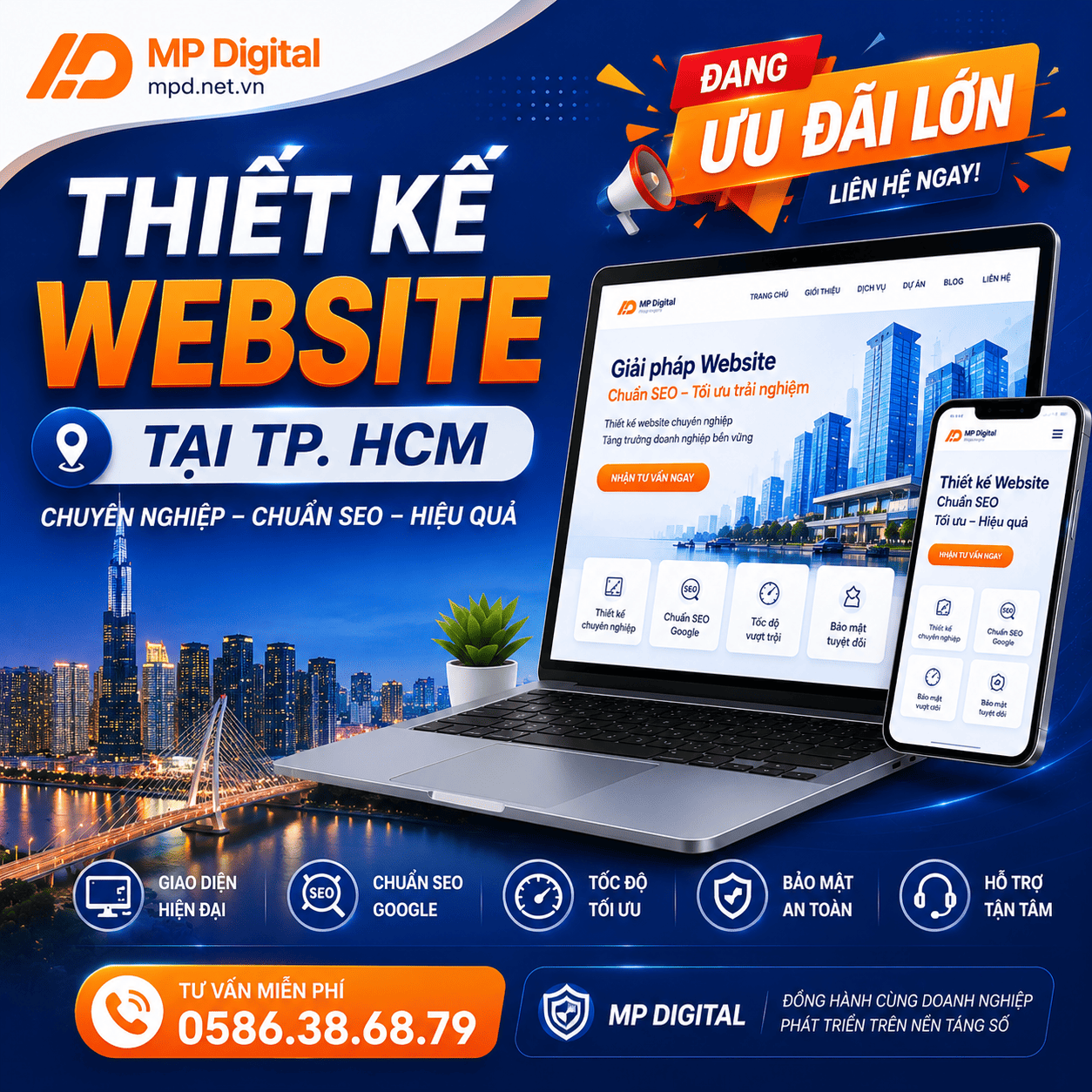 Dịch vụ thiết kế Website tại Tp. HCM của MPD